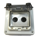 Корпус КП102 PRO IP65 для кнопок, 2 місця з прозорою кришкою TNSy, TNSy5505368