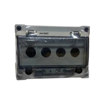 Корпус КП104 PRO IP65 для кнопок, 4 місця з прозорою кришкою TNSy, TNSy5505370