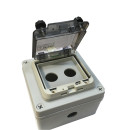 Корпус КП102 PRO IP65 для кнопок, 2 місця з прозорою кришкою TNSy, TNSy5505368
