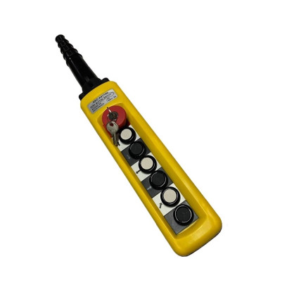 Пульт управления XAL-B3-6713К 6 кнопки+СТОП IP65 с ключом 6NO+1NC TNSy, TNSy5505359