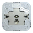 Розетка зовн. устан. 1-а з/к біла IP20 TNSy Lemur TNSy, TNSy5000982