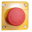 Пост кнопочный XB2-J174 "СТОП" 1NC красный, гриб "STOP" с фиксацией вращающийся TNSy, TNSy5505553