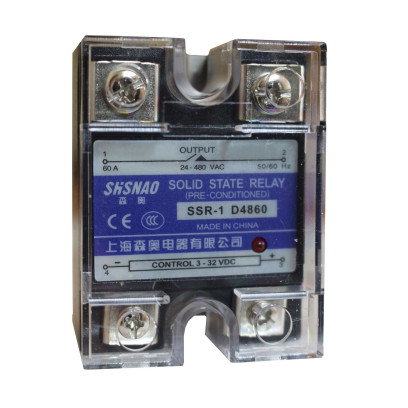 Реле твердотільне SSR-1 D4860 60А  24-480VAC/3-32VDC 20мА TNSy, TNSy5505565