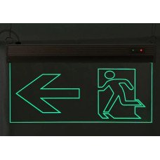 Світильник евакуаційний, S503 ACRYLIC LED 3W GRAVING "Вказівник двері ліворуч" TNSy