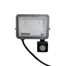 Прожектор LED 20W GOLDEN Slim 220V 2200Lm 6500K IP65 с датчиком движения TNSy