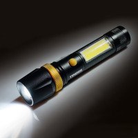 Ручний LED ліхтар з акумулятором Tiross 10W+3W 18650 2000мАч TS-1886