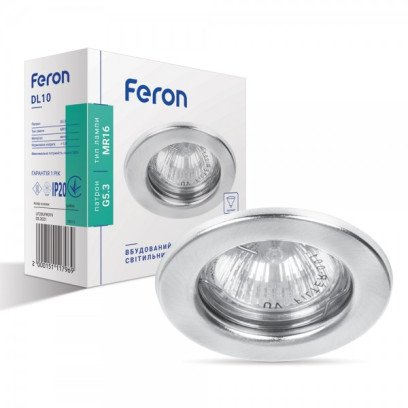 Встраиваемый светильник Feron DL10 серебро, 773