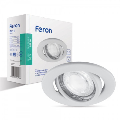 Вбудований світильник Feron DL11 білий, 109