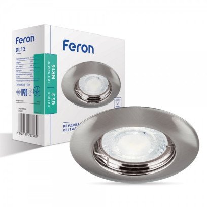 Вбудований світильник Feron DL13 титан, 910