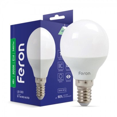 Светодиодная лампа Feron LB-380 4Вт E14 4000K, 4913