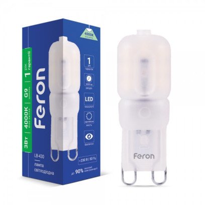 Светодиодная лампа  капсульная Feron LB-430 3Вт G9 4000K, 4918