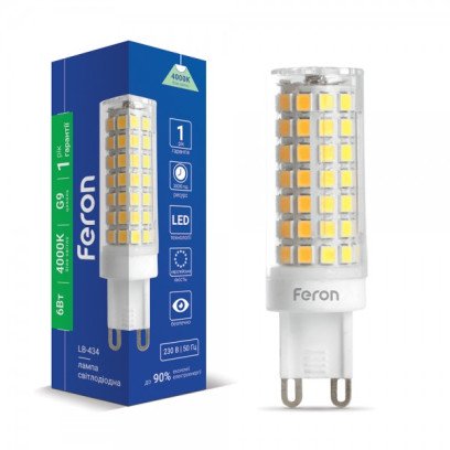Светодиодная лампа Feron LB-434 6Вт G9 4000K, 7489