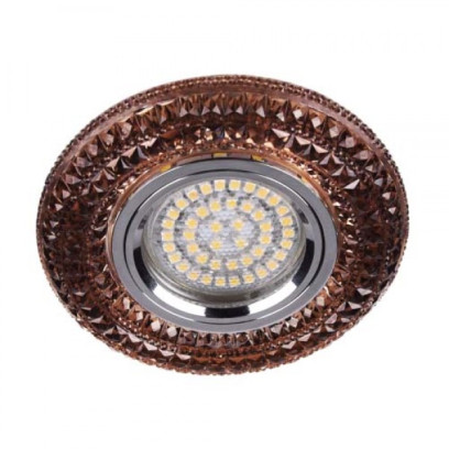 Вбудований світильник Feron CD877 з LED підсвічуванням чайний, 5049