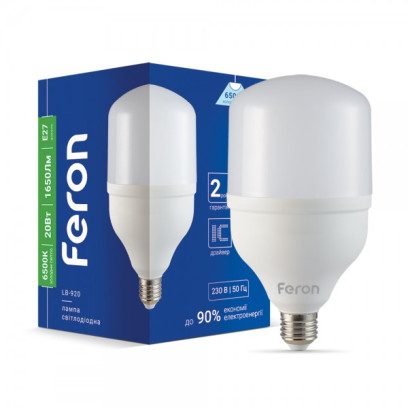 Світлодіодна лампа Feron LB-920 20Вт E27 6500K, 7538