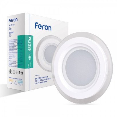 Світлодіодний світильник Feron AL2110 6W білий, 6243