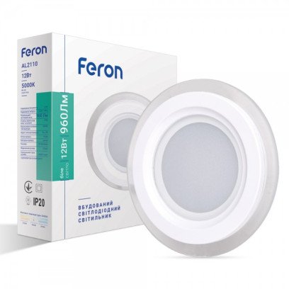 Світлодіодний світильник Feron AL2110 12W білий, 6244