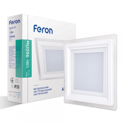Світлодіодний світильник Feron AL2111 12W білий, 6246