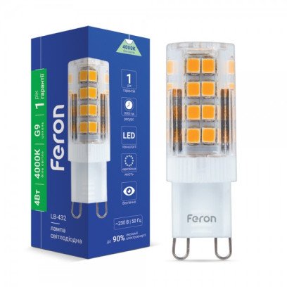 Світлодіодна лампа Feron LB-432 4Вт G9 4000K, 5292