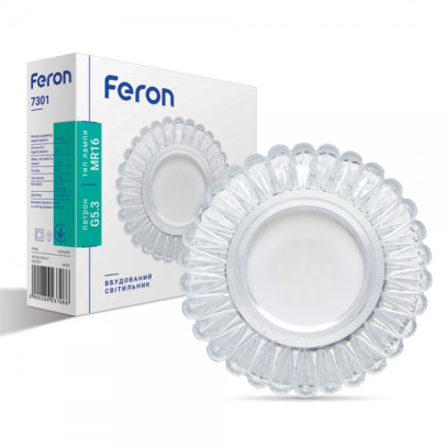 Вбудований світильник Feron 7301 з LED підсвічуванням, 5521