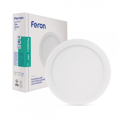 Світлодіодний світильник Feron AL510-1 20W 4000K, 7573