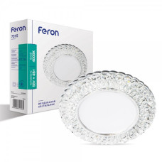 Вбудований світильник Feron 7315 з LED підсвіткою прозорий