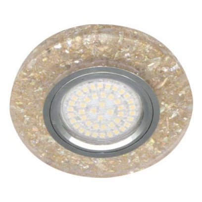 Вбудований світильник Feron 8585-2 з LED підсвічуванням срібло, 4727