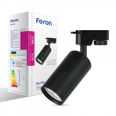Трековый светильник Feron ML335 черный, 7477