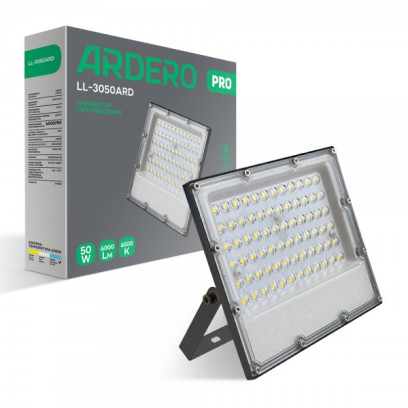 Світлодіодний прожектор Ardero LL-3050ARD PRO 50W 6000Lm 6500K, 7849