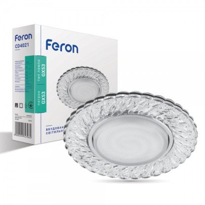 Встраиваемый светильник Feron CD4021 с LED подсветкой, 6749