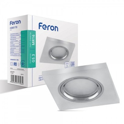 Встраиваемый светильник Feron CD8170 с LED подсветкой, 7325