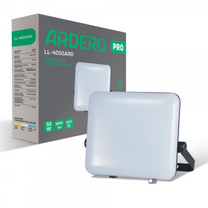 Світлодіодний прожектор Ardero LL-4050ARD PRO 50W 5000Lm 6500K, 8080