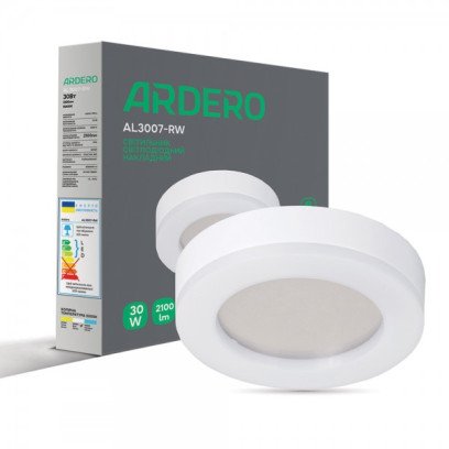 Світлодіодний світильник Ardero AL3007-RW 30W 5000К IP65 білий, 8065