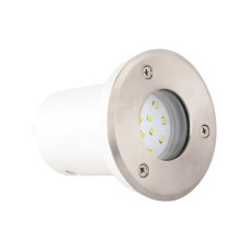 Светильник тротуарный  SAFIR LED 1,2W  мат.хром синий