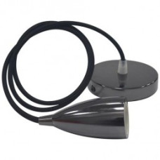 Світильник підвісний "EDISON" Е27 перламут. чорний