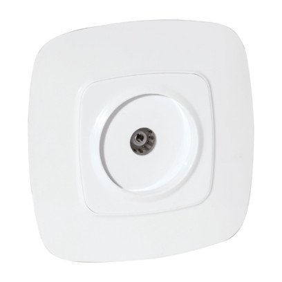 Розетка ТВ прохідна біла ELA, 112-007-0009-010