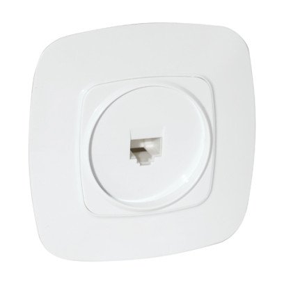 Розетка телефонна цифрова біла ELA, 112-007-0010-010