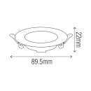 Светодиодный светильник встроенный AURA-3 черный 3W 4200K, 016-068-0003-060