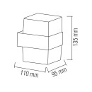 Светильник светодиодный фасадный KING-10/S 10W настенный черный, 076-082-0004-010 Светильник светодиодный фасадный KING-10/S 10W настенный черный, 076-082-0004-010
