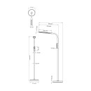 Світлодіодний LED торшер NORMAN білий 15W, 046-004-0015-010