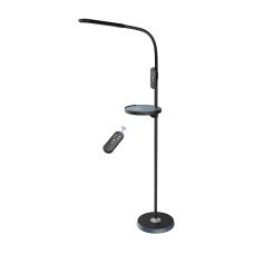 Светодиодный LED торшер NORMAN- C черный 15W беспроводная подзарядка