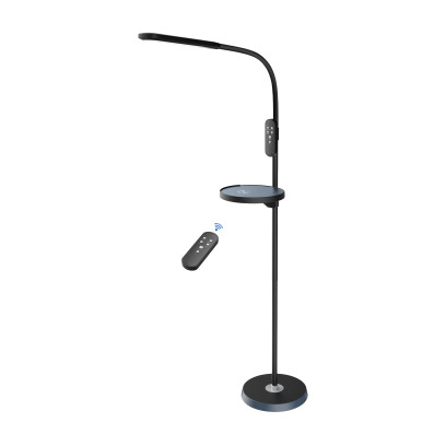 Світлодіодний LED торшер NORMAN-C чорний 15W бездротова підзарядка, 046-005-0015-020