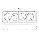 4-я розетка без заземления белая POWER MAX-4, 104-008-0003-010 4-я розетка без заземления белая POWER MAX-4, 104-008-0003-010
