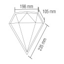 Светильник фасадний LED "CARAT" 12W настенный, 076-071-0012-010 Светильник фасадний LED "CARAT" 12W настенный, 076-071-0012-010
