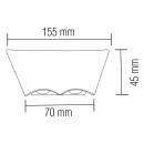 Світильник фасадний LED "BAT-6" 6W настінний, 076-072-0006-010