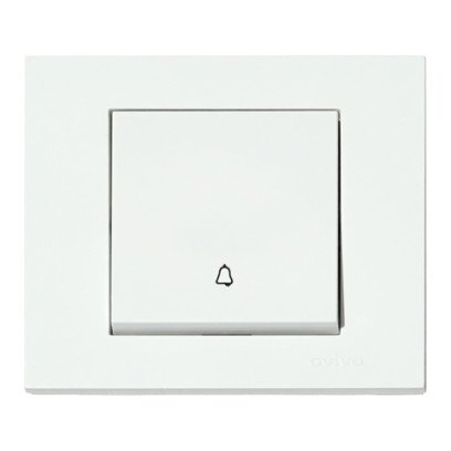 Кнопка дзвінка біла GRANO, 400-010200-207