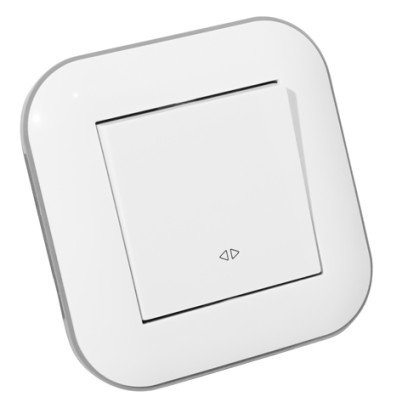 Вимикач реверсивний LOFT білий+сірий, 404-010203-214