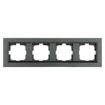 Рамка 4-ная QUANTUM сірий магніт, 405-310000-228
