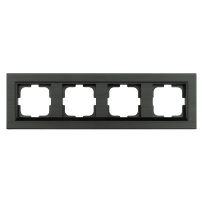 Рамка 4-ная QUANTUM антрацит, 405-350000-228