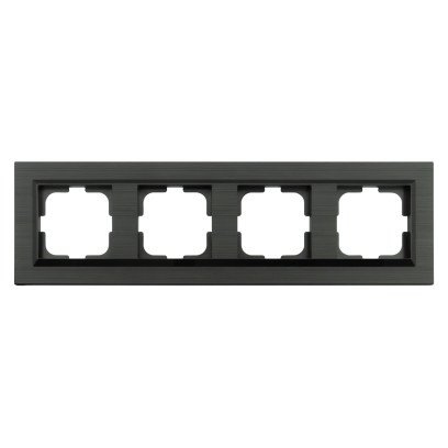 Рамка 4-ная QUANTUM антрацит, 405-350000-228