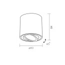 Светильник под лампу GU10 Черный VL-SPF12A-B, VL-SPF12A-B
